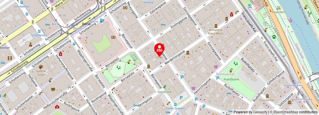 Street map section around the address