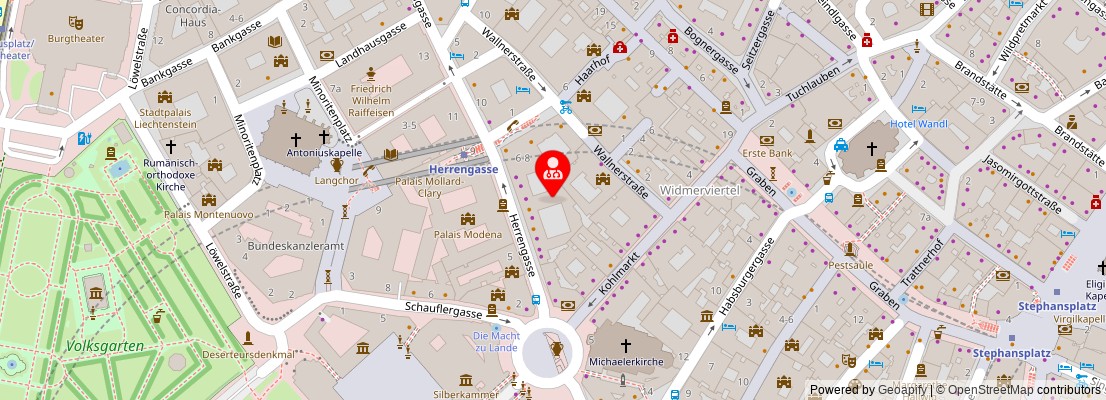 Street map section around the address