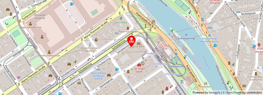 Street map section around the address