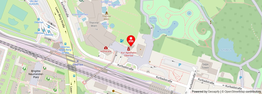 Street map section around the address