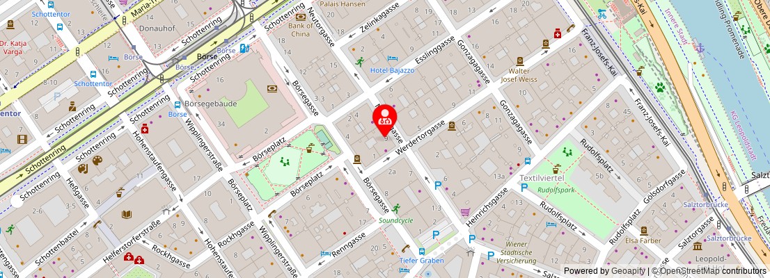 Street map section around the address