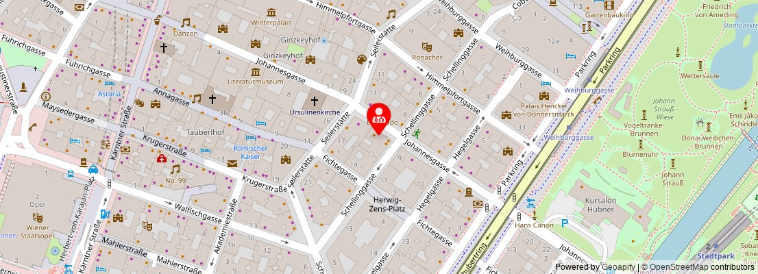 Street map section around the address