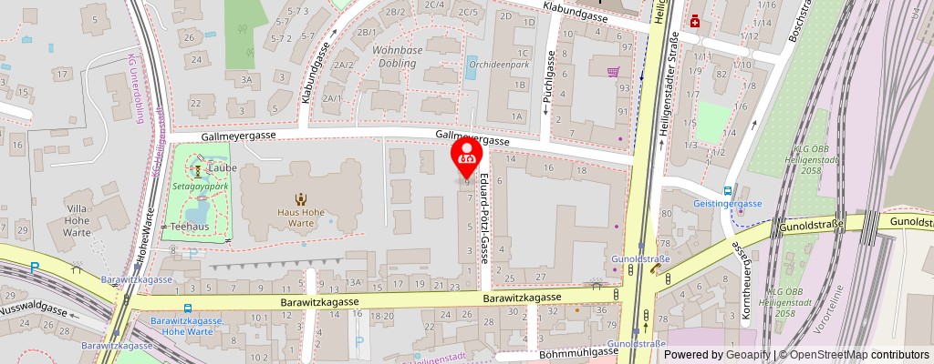 Street map section around the address